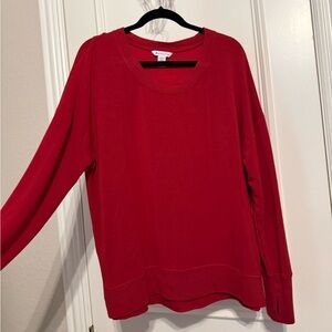 Athleta soft lightweight knit shirt. Red. Women’s size XL